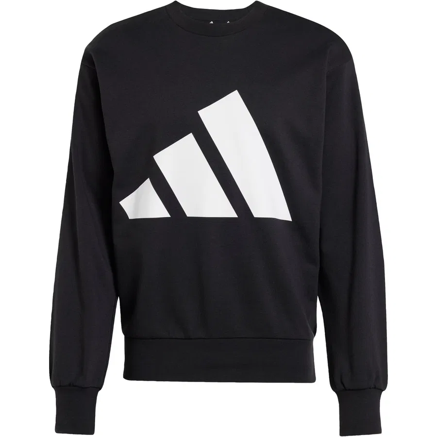 Свитшот с длинным рукавом Big Logo French Terry adidas, Черно-белый — фото 3