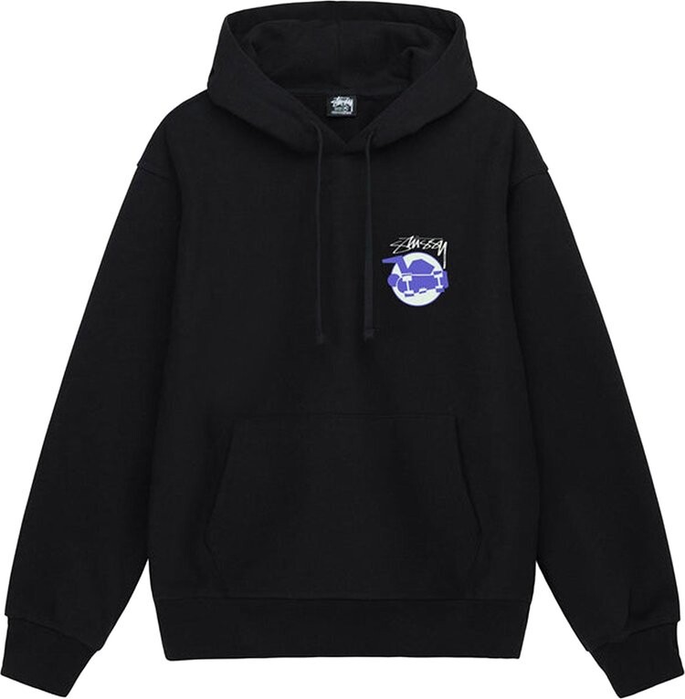 

Худи Stussy Skateman Hoodie 'Black', черный