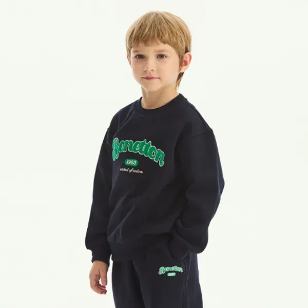 Футболка с длинным рукавом, вязаная, Benetton, бежевая