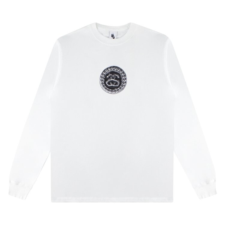 

Лонгслив Nike x Stussy SS Link Long-Sleeve Tee 'Summit White', белый