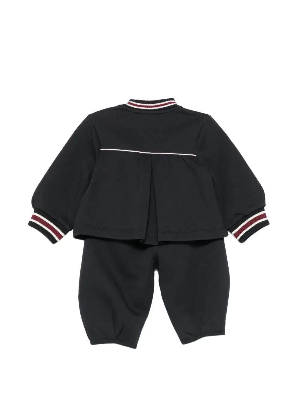 Спортивный костюм с полосатой отделкой и нашивкой-логотипом Emporio Armani Kids, синий — фото 2