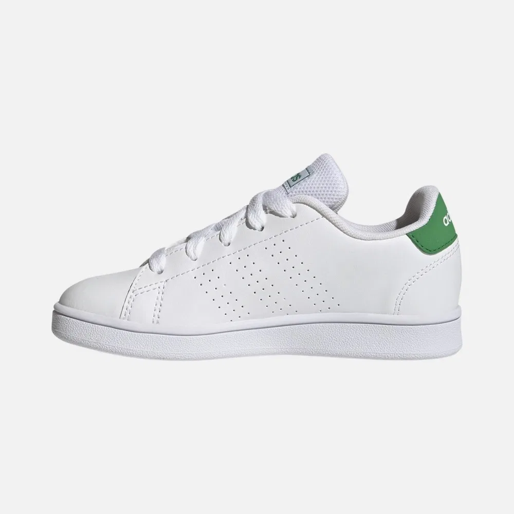 Детские спортивные кроссовки на шнуровке с искусственной кожей Advantage Lifestyle Court Lace adidas — фото 4