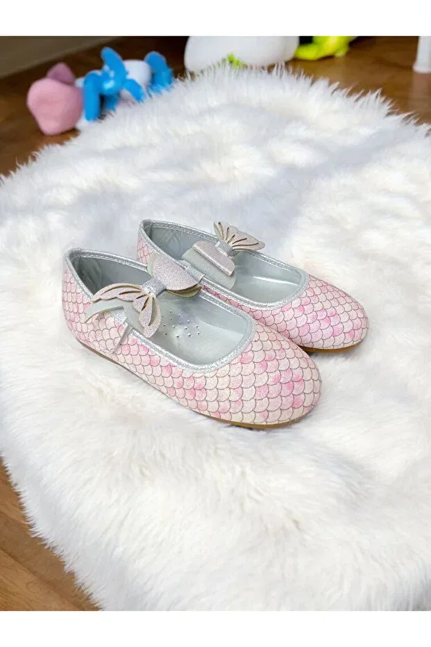 Детские балетки для девочек с ортопедической стелькой Pediashoes, Pink — фото 3