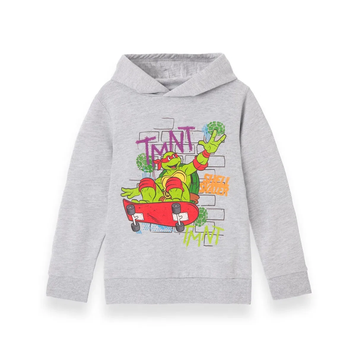 Детский худи для мальчиков Shell Skater Teenage Mutant Ninja Turtles, Grey