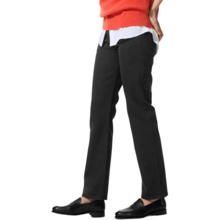 Джинсы прямого кроя, SS26, UNIQLO, Black