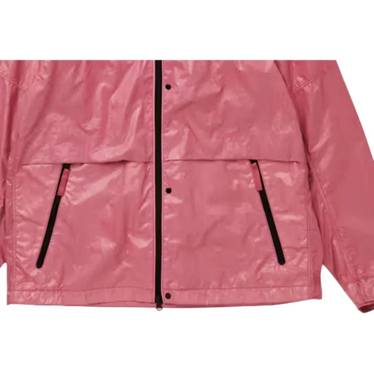 Мужская куртка с капюшоном Stone Island With Water-resistant Membrane, розовый — фото 4