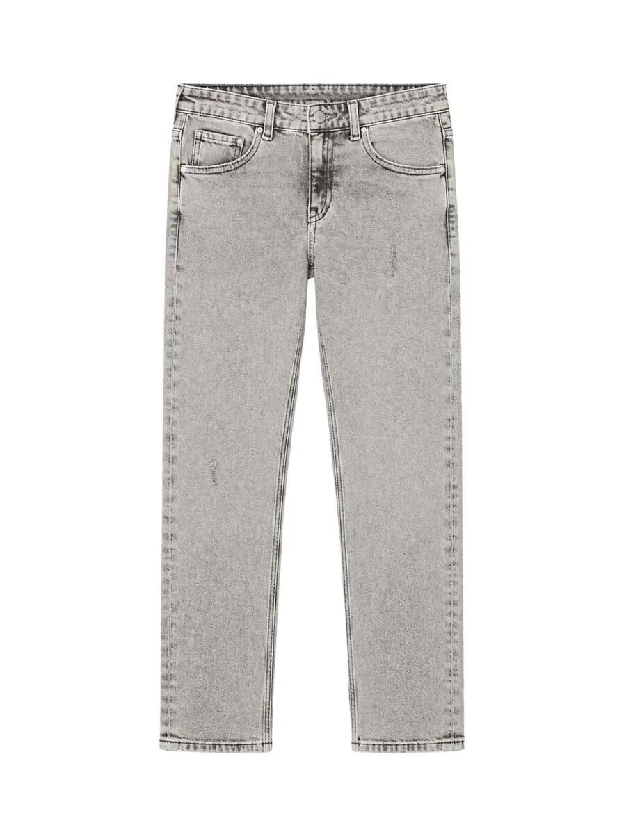 Детские джинсы Calvin Klein Kids обычного цвета, серые — фото 2