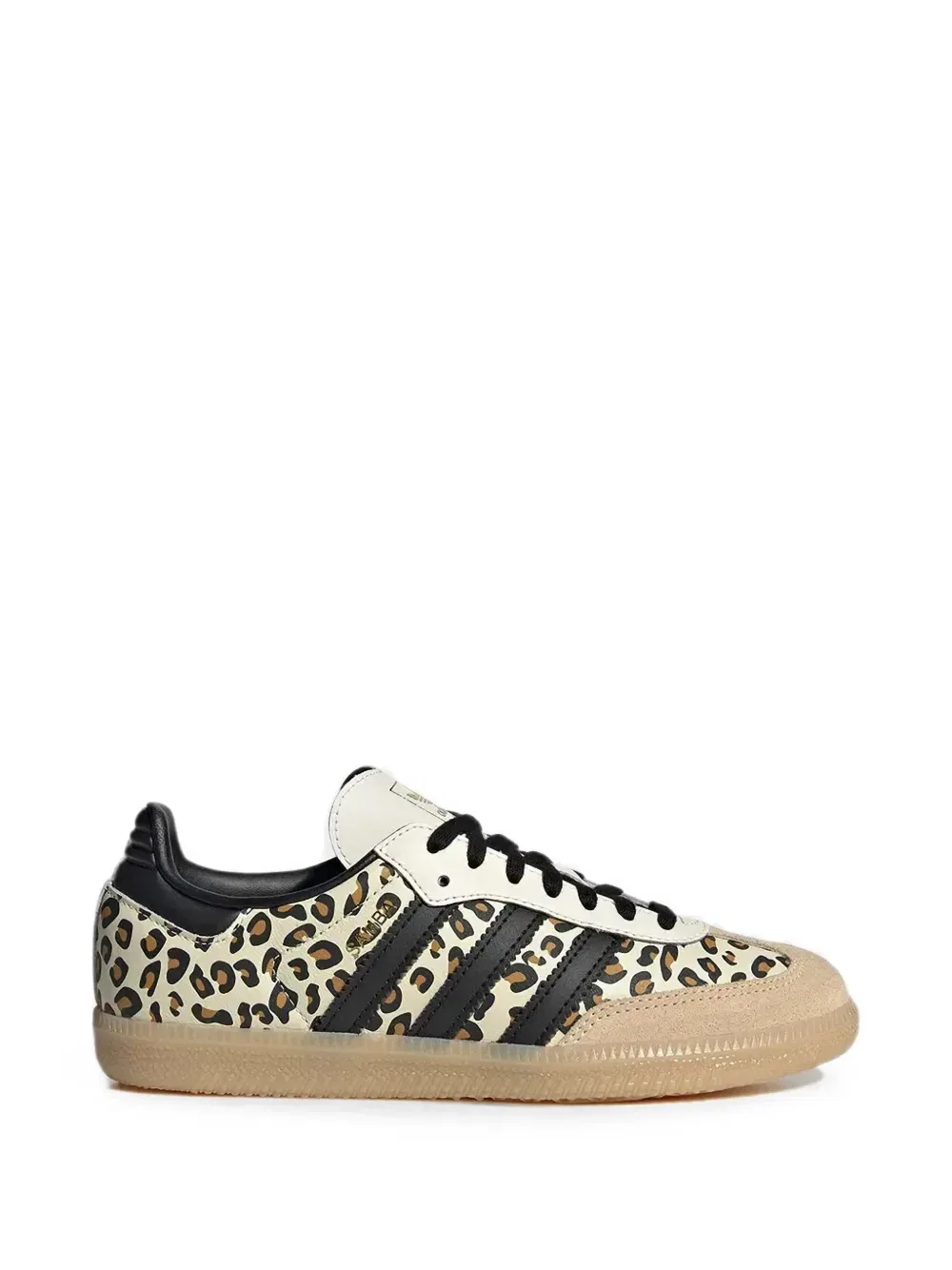 Кроссовки Samba OG с леопардовым принтом Adidas Kids, бежевый — фото 2