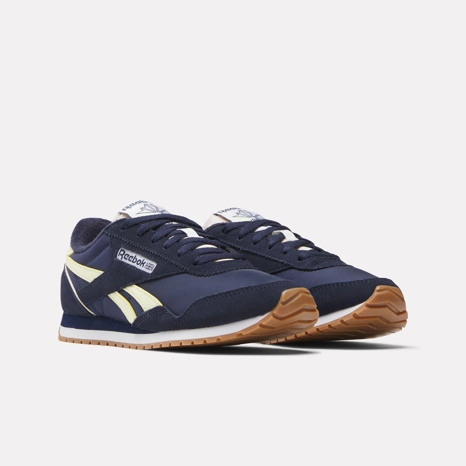 Детские кроссовки для девочек Reebok Classic AZ, Vector Navy Vector Navy Yellow Haze — фото 2