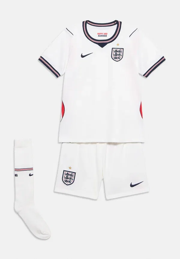 Футбольный комплект из джерси и шорт, England, Nike Performance, White/Speed Red/Obsidian, белый/красный — фото 3