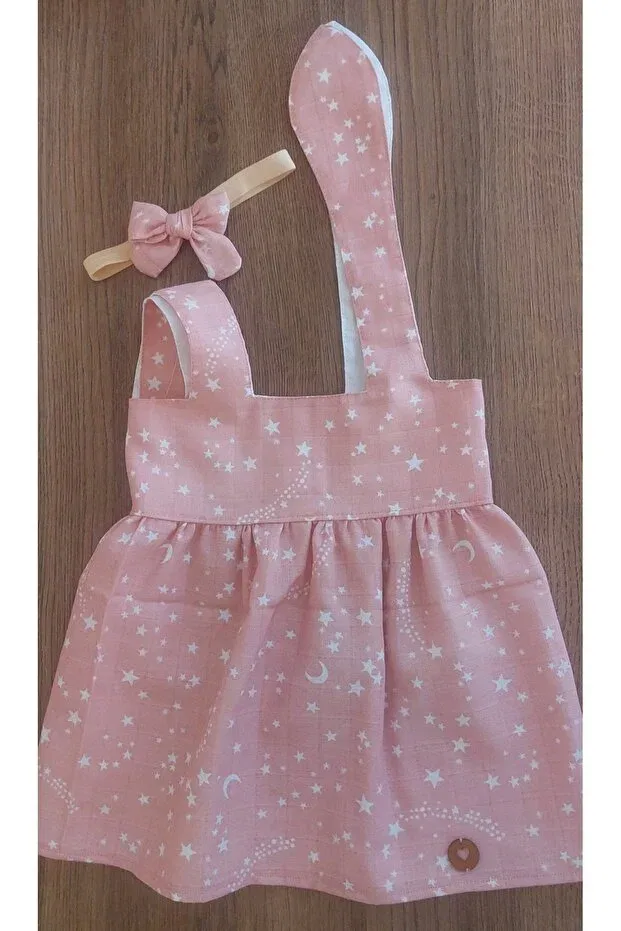 Детское платье для девочек хлопковое Babyelos, Pink