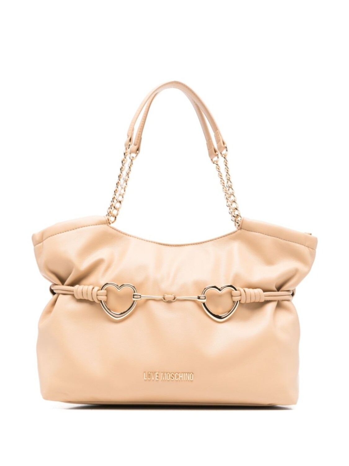 

Сумка-шоппер с логотипом Love Moschino, нейтральный