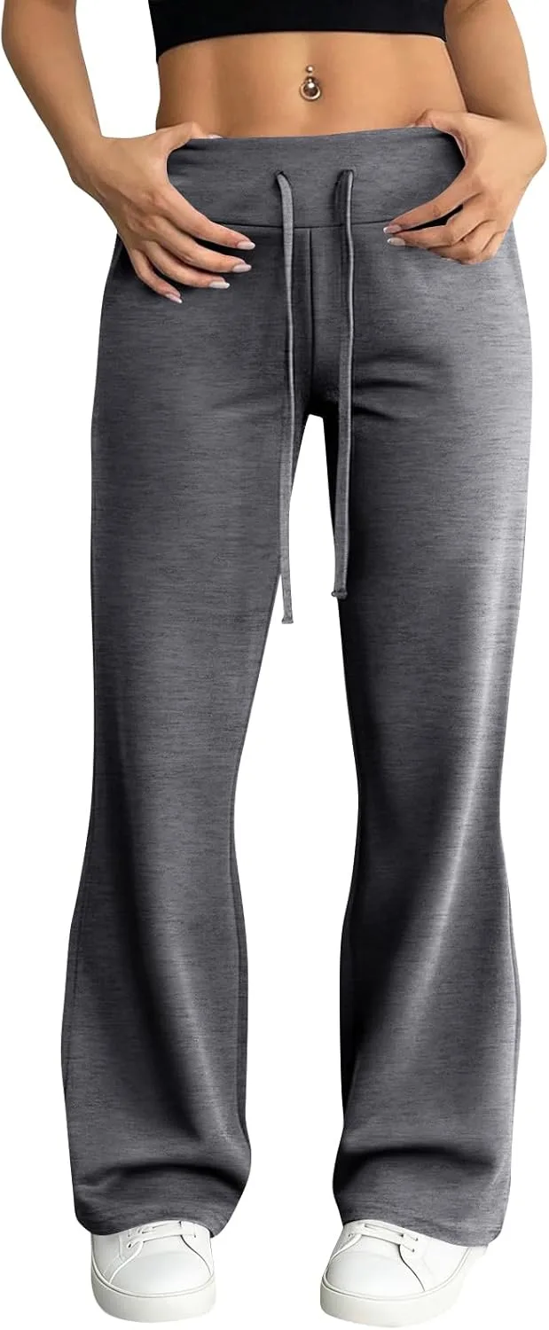 

Женские брюки Flare Yoga Casual с высокой талией и завязками