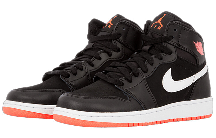 Кроссовки Jordan 1 Retro High Black Hot Lava GS — фото 2
