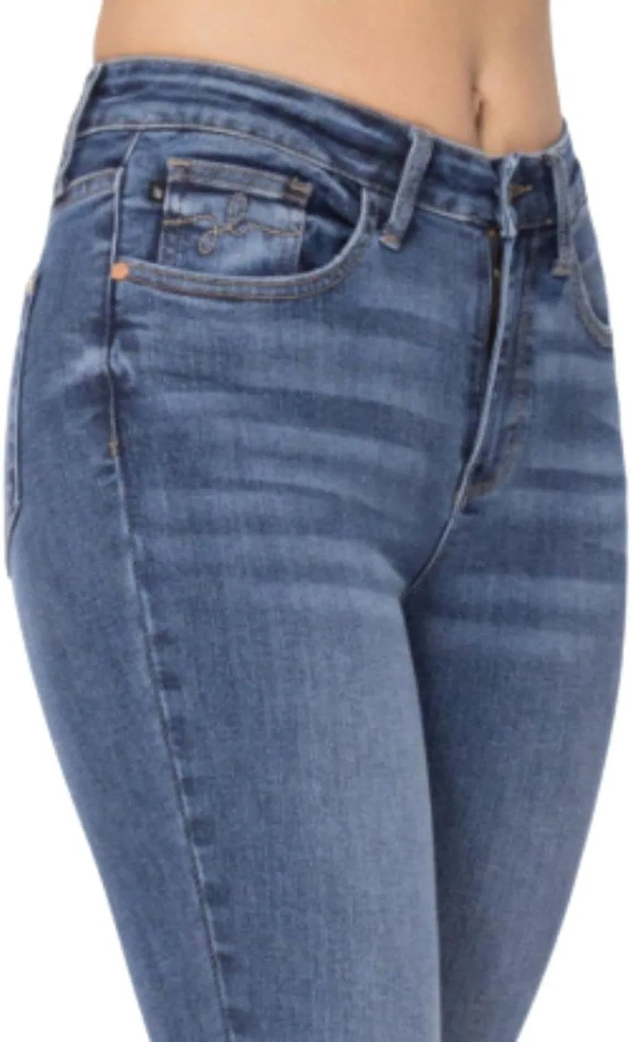 Джинсы с вышивкой Judy Blue, Medium Wash — фото 4
