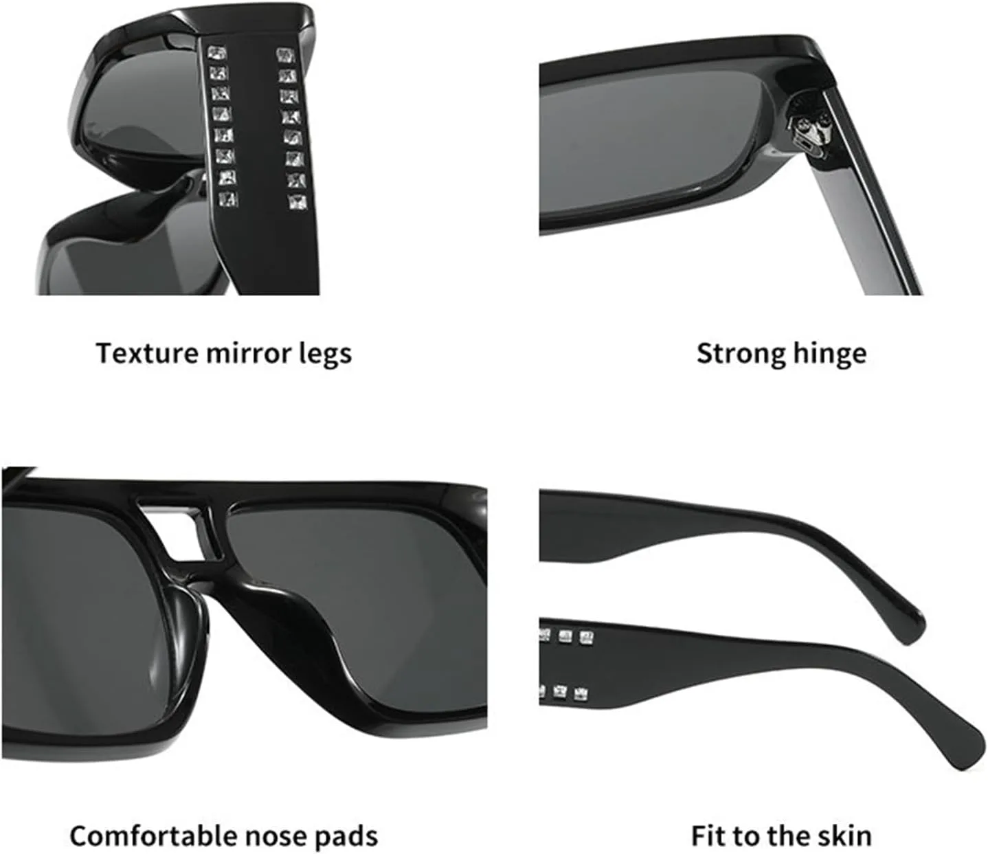 

Willochra Модные большие квадратные женские солнцезащитные очки со стразами, винтажные, с бриллиантами, для активного отдыха, солнцезащитные очки UV400, C1