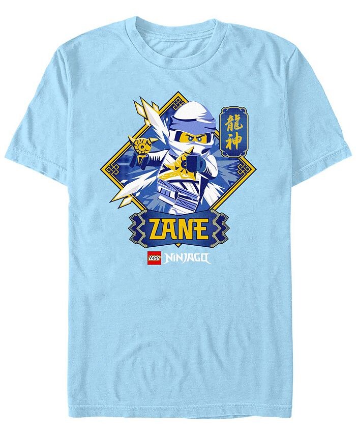 

Мужская футболка с коротким рукавом Lego Ninjago Zane Badge Fifth Sun, синий