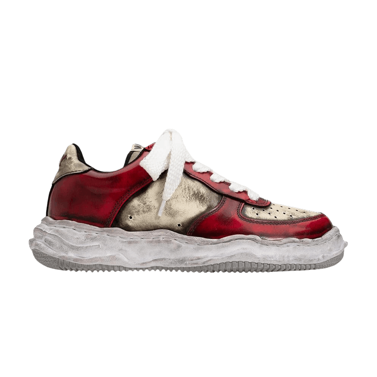

Кроссовки Maison Mihara Yasuhiro Wayne OG Sole Brushed Patent Low 'Red', красный