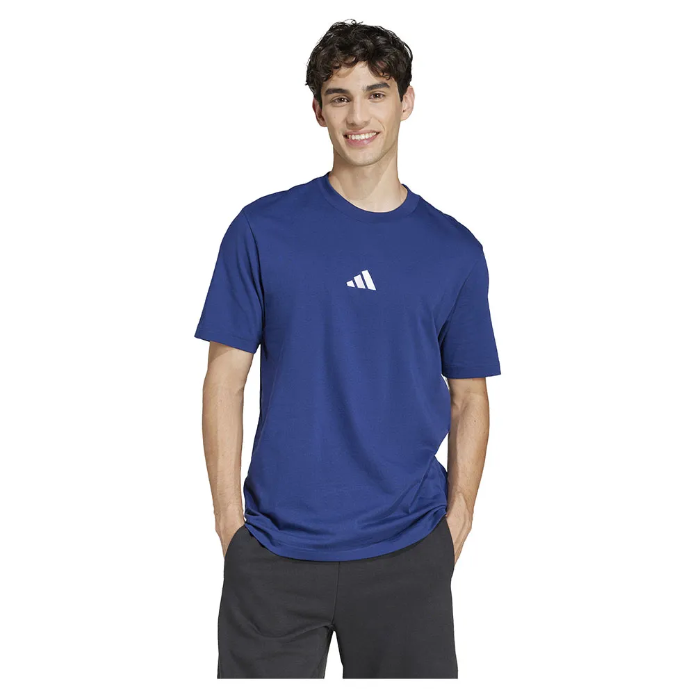 

Футболка с коротким рукавом adidas Essentials Small Logo Single Jersey, синий
