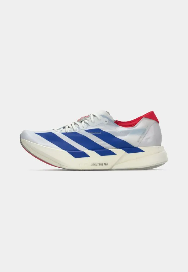 Кроссовки для бега по шоссе adizero adios pro 4 Adidas Performance, Footwear White/Team Royal Blue/Pure Ruby — фото 2