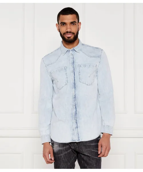 

Джинсовая рубашка Regular fit Dondup - Made In Italy, синий