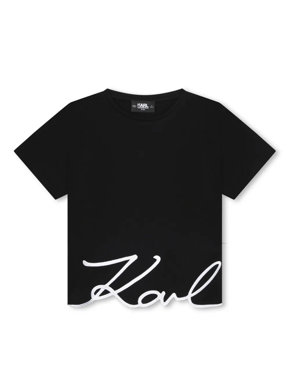 

Футболка Signature KARL LAGERFELD KIDS, черный