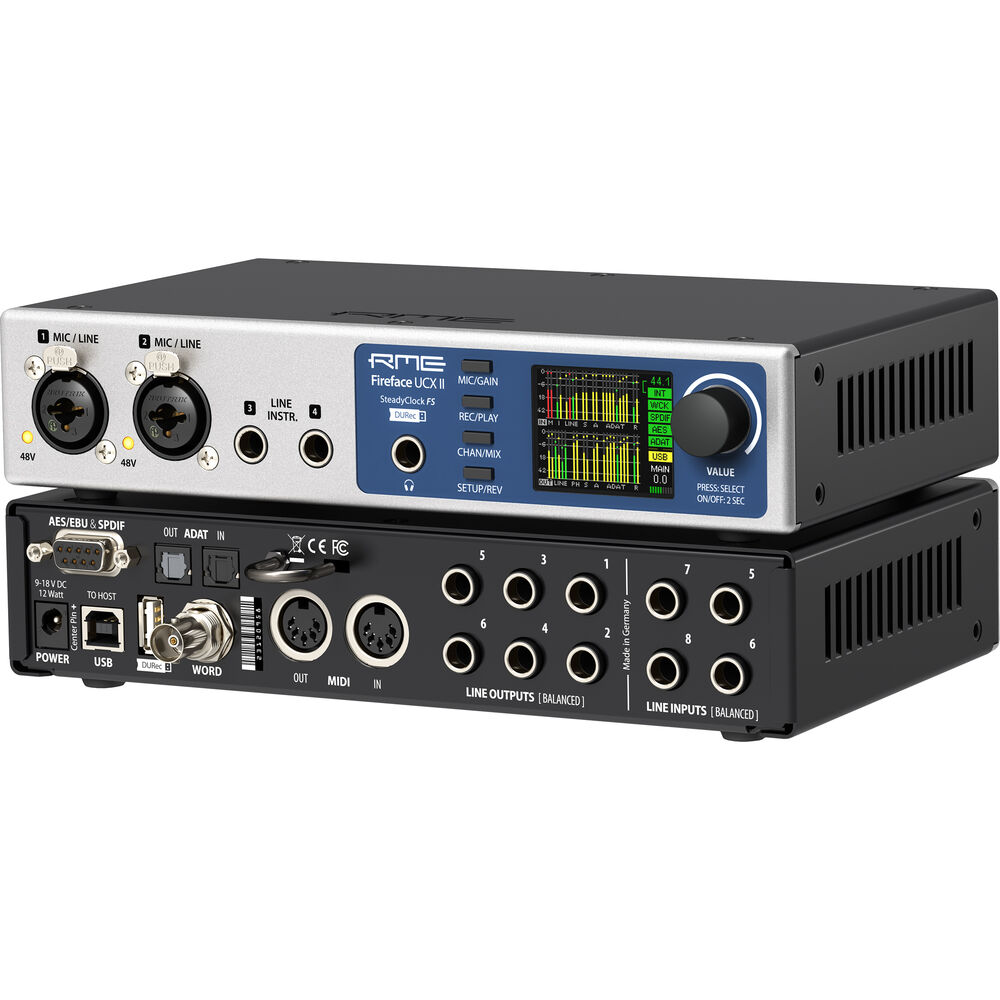 

RME Fireface UCX II 40-Channel USB-B Audio/MIDI FF UCX II