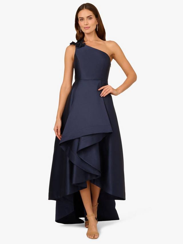 

Асимметричное платье mikado high low Adrianna Papell, цвет Midnight