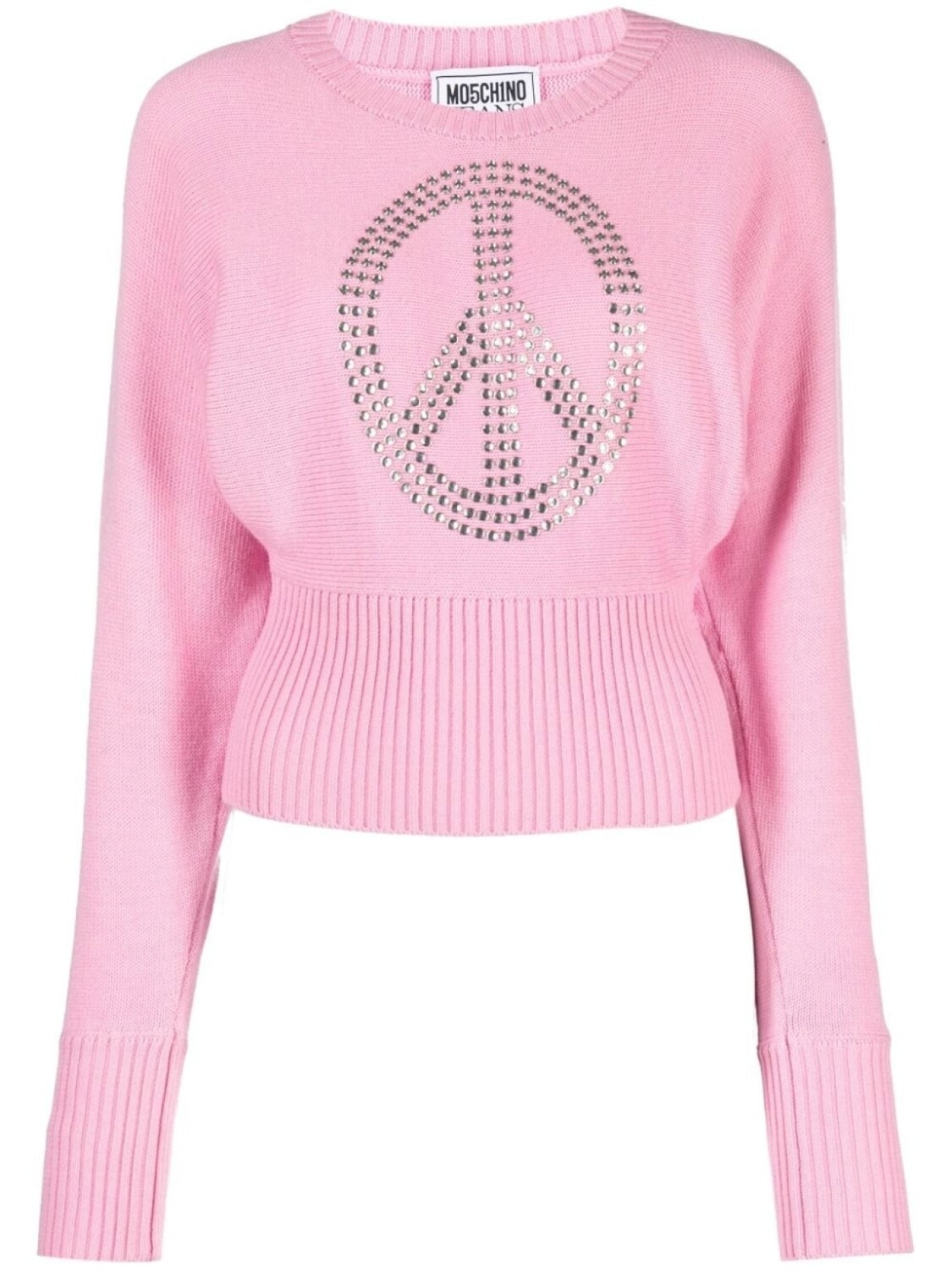 

Джемпер со стразами MOSCHINO JEANS, розовый