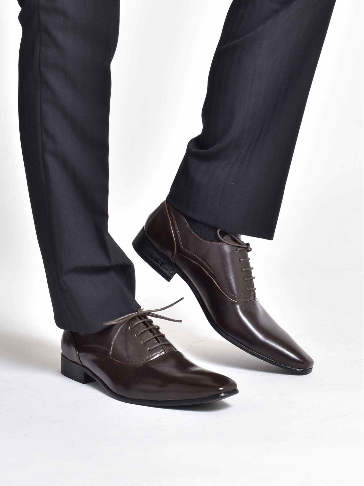 Деловые туфли MM/ONE с гладким носком, Dark Brown