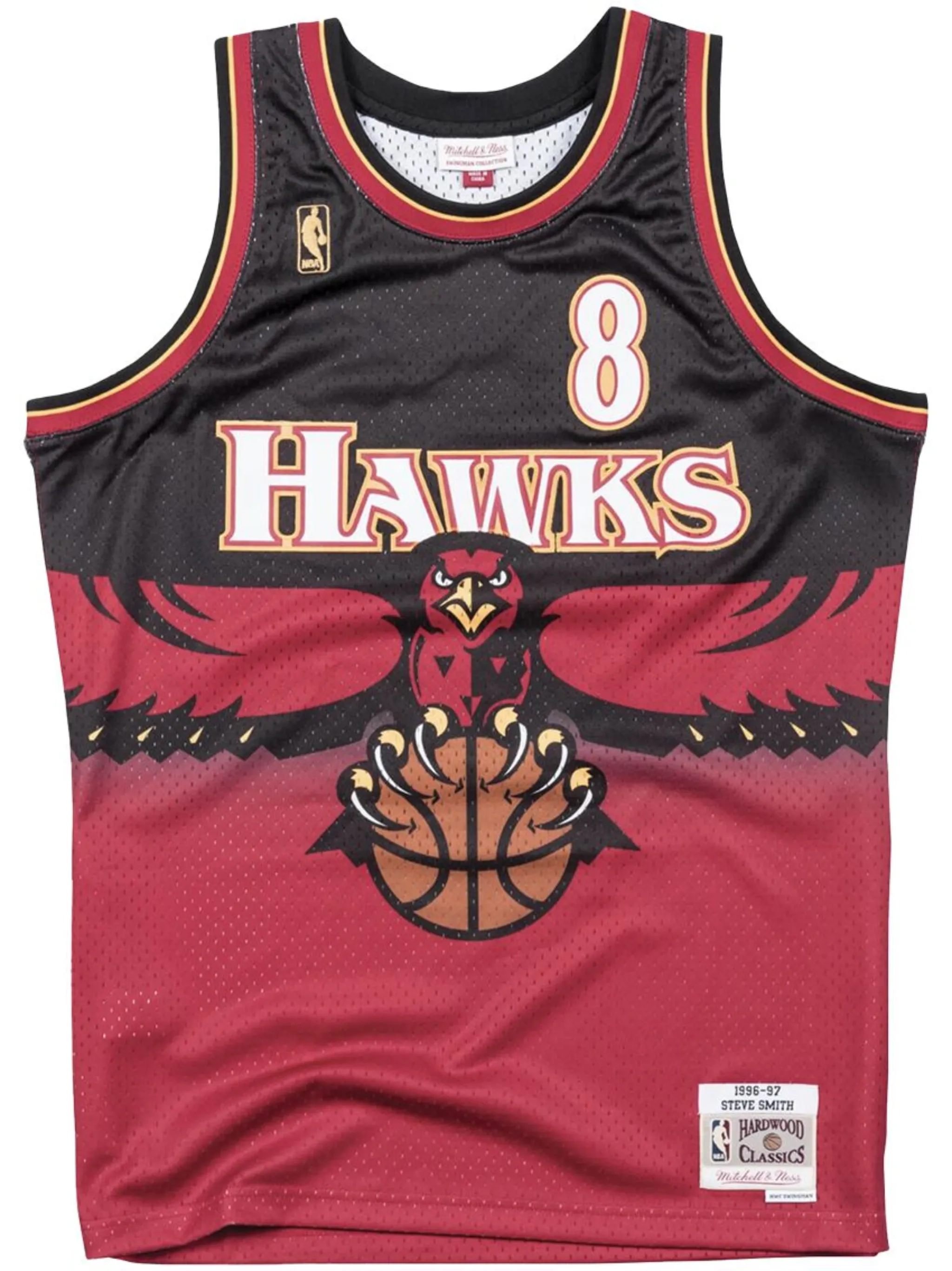 

Топ NBA Atlanta Hawks 96 Steve Smith Swingman Road Mitchell & Ness, красный