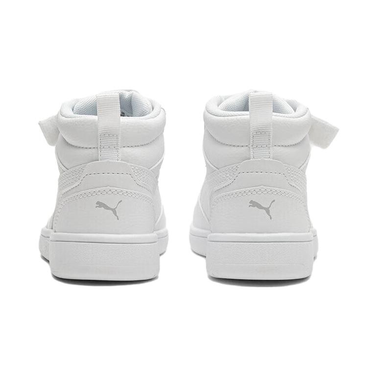 Rebound V6 Детские кроссовки для скейтбординга PS Puma, белый/светло-серый — фото 4