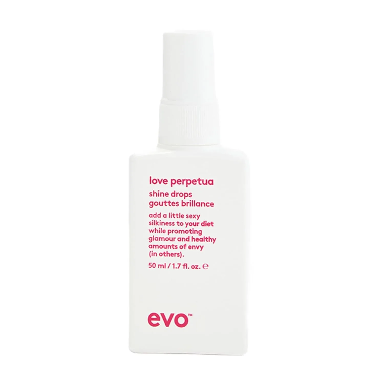 EVO Love Perpetua Shine Drops, разглаживающая сыворотка против пушистости для густых и жестких волос - запечатывает кутикулу, смягчает и полирует - 1,7 жидких унций