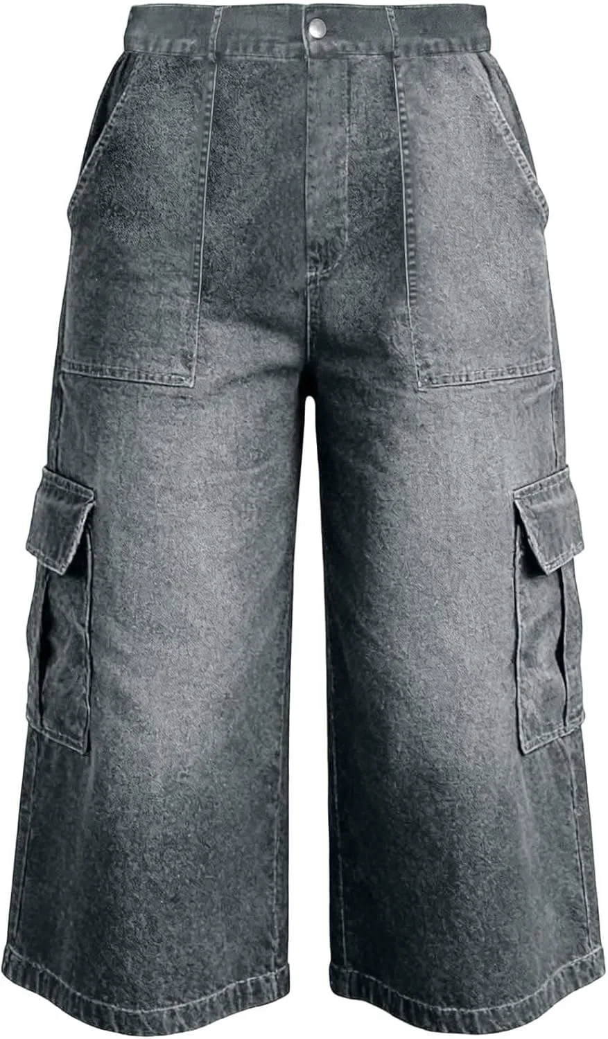 Активные брюки, карго, Gray Cargo Capris — фото 3