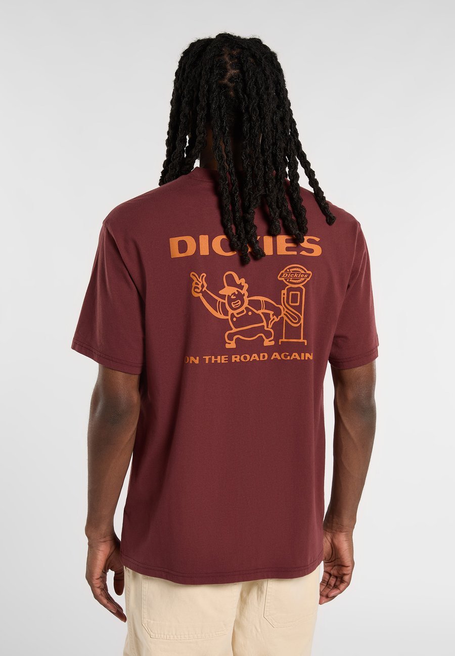 

Футболка Dickies BURNS, Andorra/Dark Red