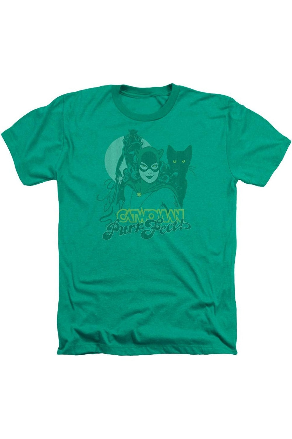 

DC Comics Perrfect! Футболка Heather для взрослых Gildan, цвет kelly green
