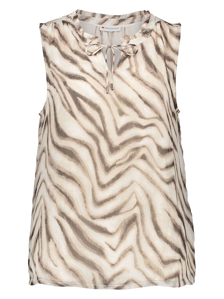 

Блузка Street One, бежевый/коричневый