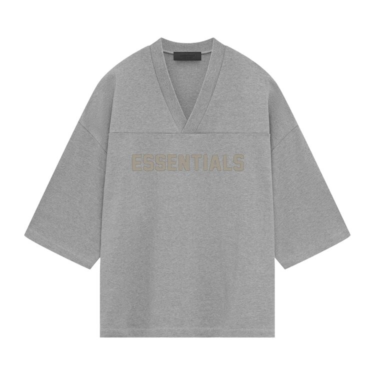Футболка Fear Of God Essentials Fear of God Essentials Football 'Dark Heather Oatmeal', серый — фото 2