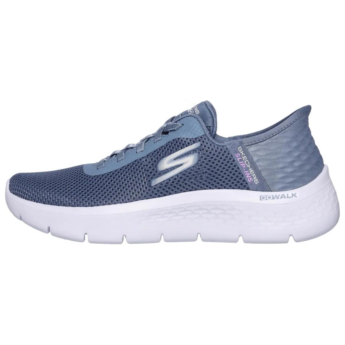 

Кроссовки женские низкие синие Skechers