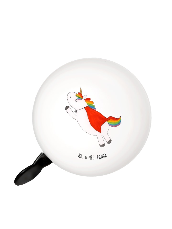 

Mr. & Mrs. Panda Велосипедный звонок с изображением единорога, суперстильный, без слогана, белого цвета
