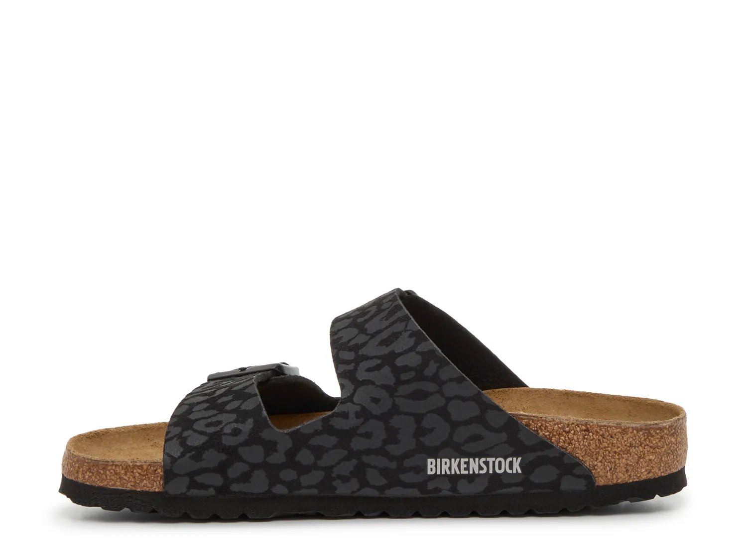 Сандалии Birkenstock Arizona Slide Sandal - Women's, Black/Grey Leopard Print — фото 3