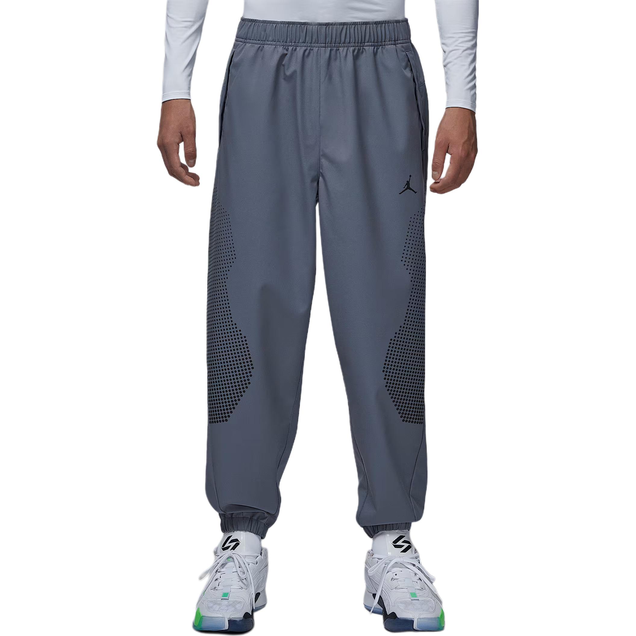 

Спортивные вязаные спортивные штаны мужские светло-угольный/серый Jordan, светло-серый черный