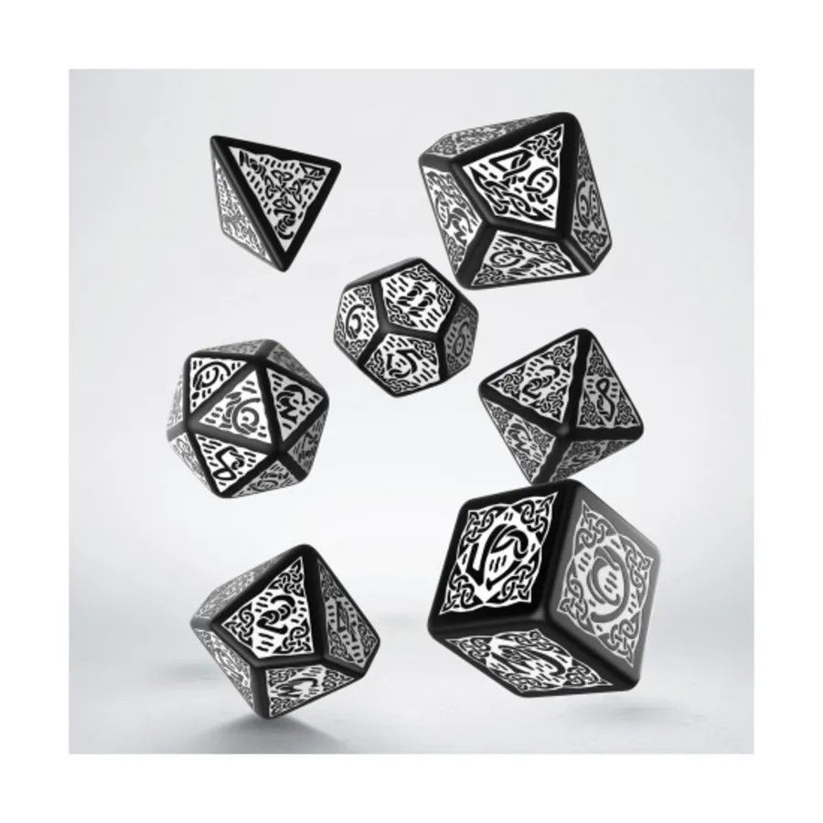 

Полиэфирный комплект Черный с белым (7), Celtic 3D Dice