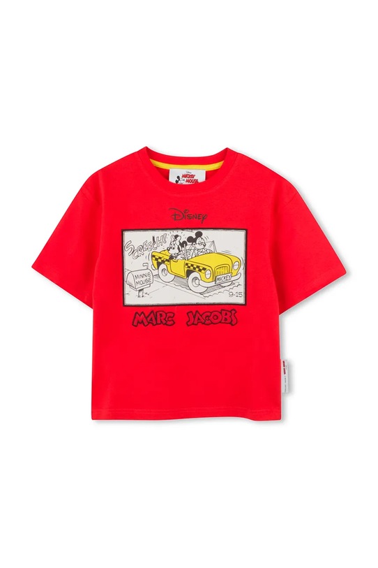 

Детская хлопковая футболка Marc Jacobs, красный