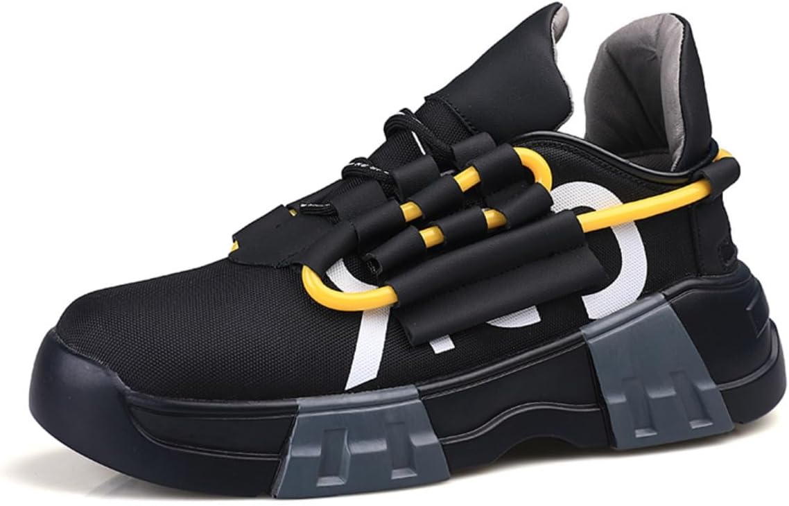 

Кроссовки ZIXCPLAZ Trendy Y2K Chunky для мужчин. Верх из дышащей сетки. Удобная амортизация для повседневной и спортивной носки. Смелый дизайн для уличного стиля, черный