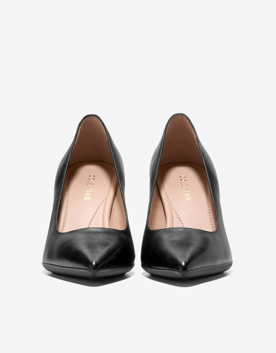 Женские туфли на каблуке из кожи Cole Haan, черный — фото 3