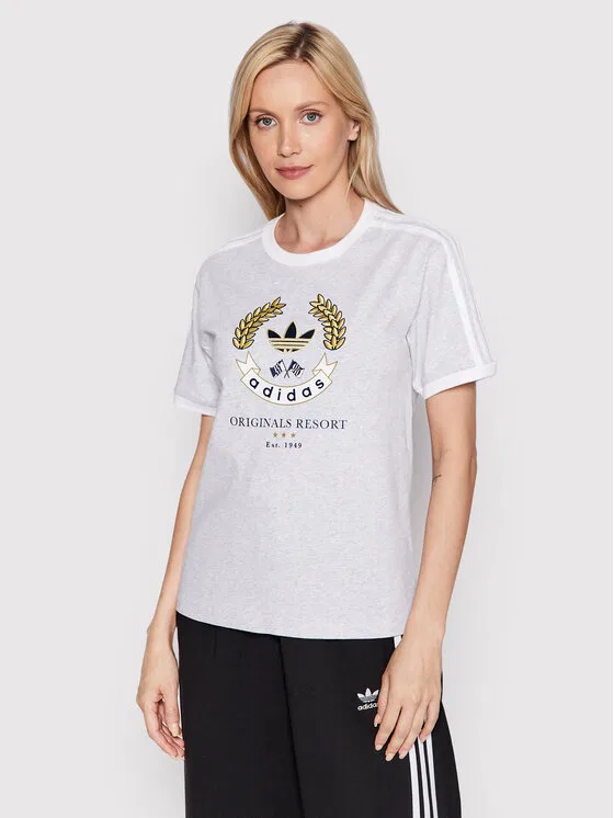 Футболка loose fit Graphic Adidas, серый