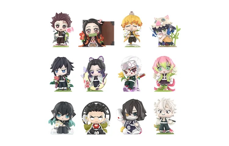 

Коллекционные фигурки Pop Mart Demon Slayer Kaimetsu no Yaiba Birth Flower, 12 мини фигурок