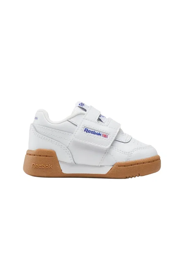 Кроссовки на липучке Workout plus Reebok ftwrwhite, Vectorblue, Vectorred, белый/красный/синий