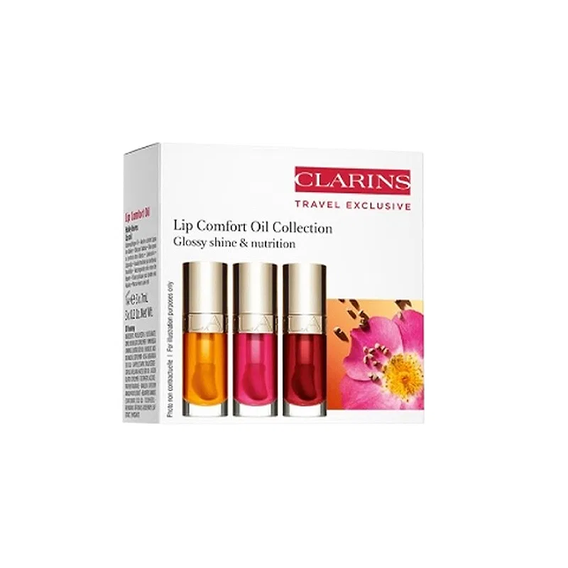 Женский набор блесков для губ CLARINS Lip Oil Three Piece Set, Clear Complexion Hydrating, 7 мл*3 — фото 4